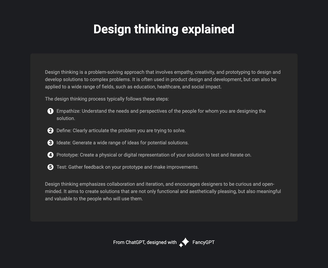 ChatGPT basic explanation