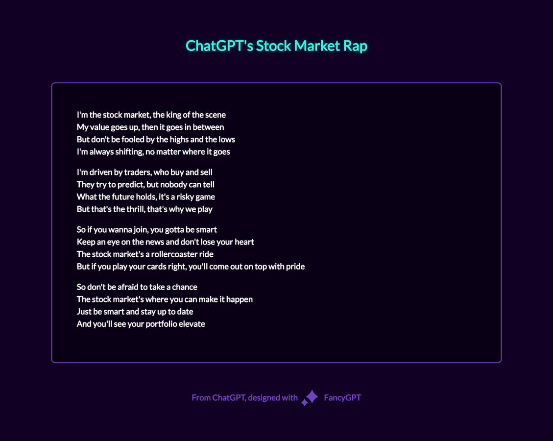 ChatGPT basic example